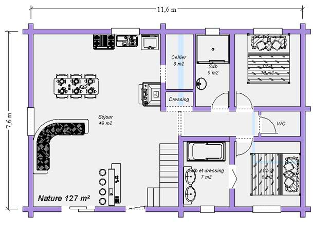 Chalet NATURE 127 m