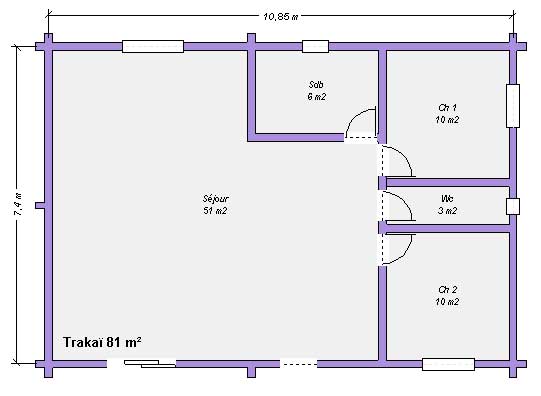 Maison bois TRAKAÏ 81 m²